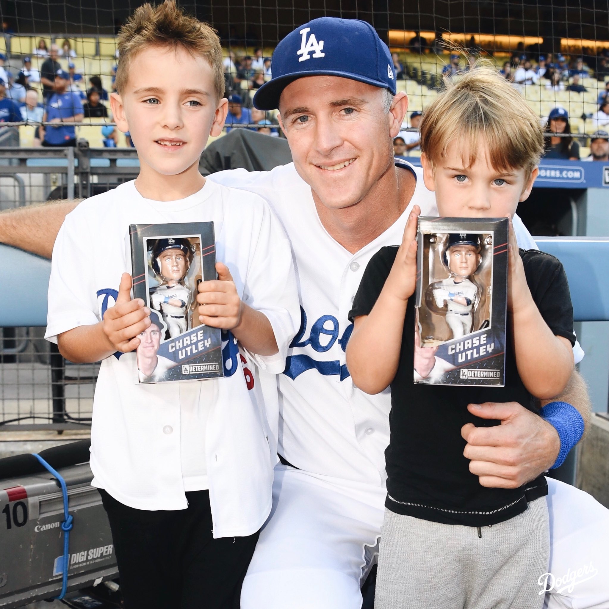 X 上的Los Angeles Dodgers：「What a night for Dad. Chase Utley's