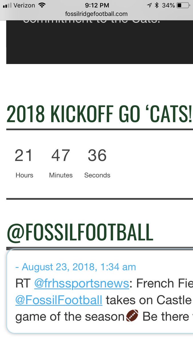 JasonChadock's tweet photo. It’s time! Less than 24 hours until @FossilFootball takes the field at home. These boys are ready!
#FTT #FRBlackHole #LiveInTheHard https://t.co/ggMnpPjs86