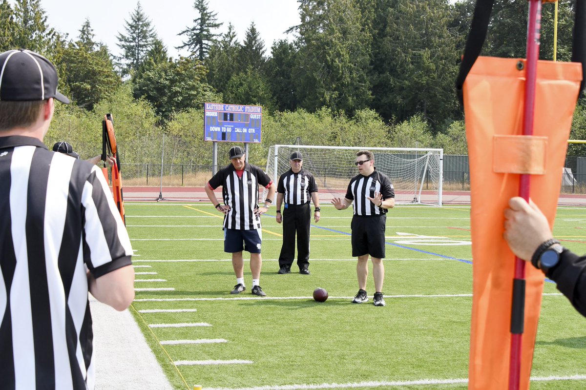Had a great time helping train new football officials in #seattle It takes courage to put on the #stripes! #sportsofficials #referee