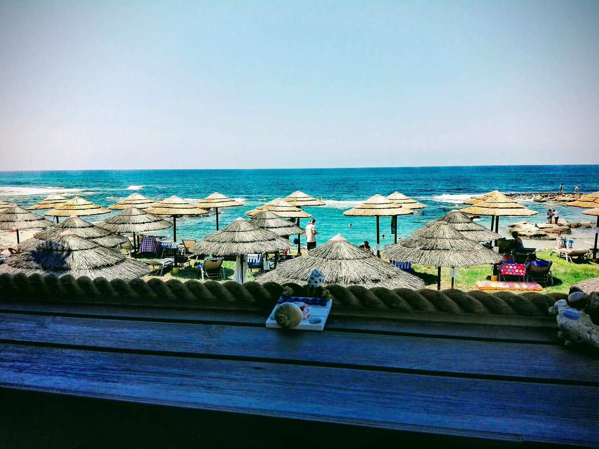 CyprusEscapes's tweet photo. Just chillin’ at Vardas beach bar and restaurant in Paphos. Lovely place to have lunch with a view and a swim in the warm waters #cyprus #Paphos #cyprusescapes https://t.co/FnErqej3Jd