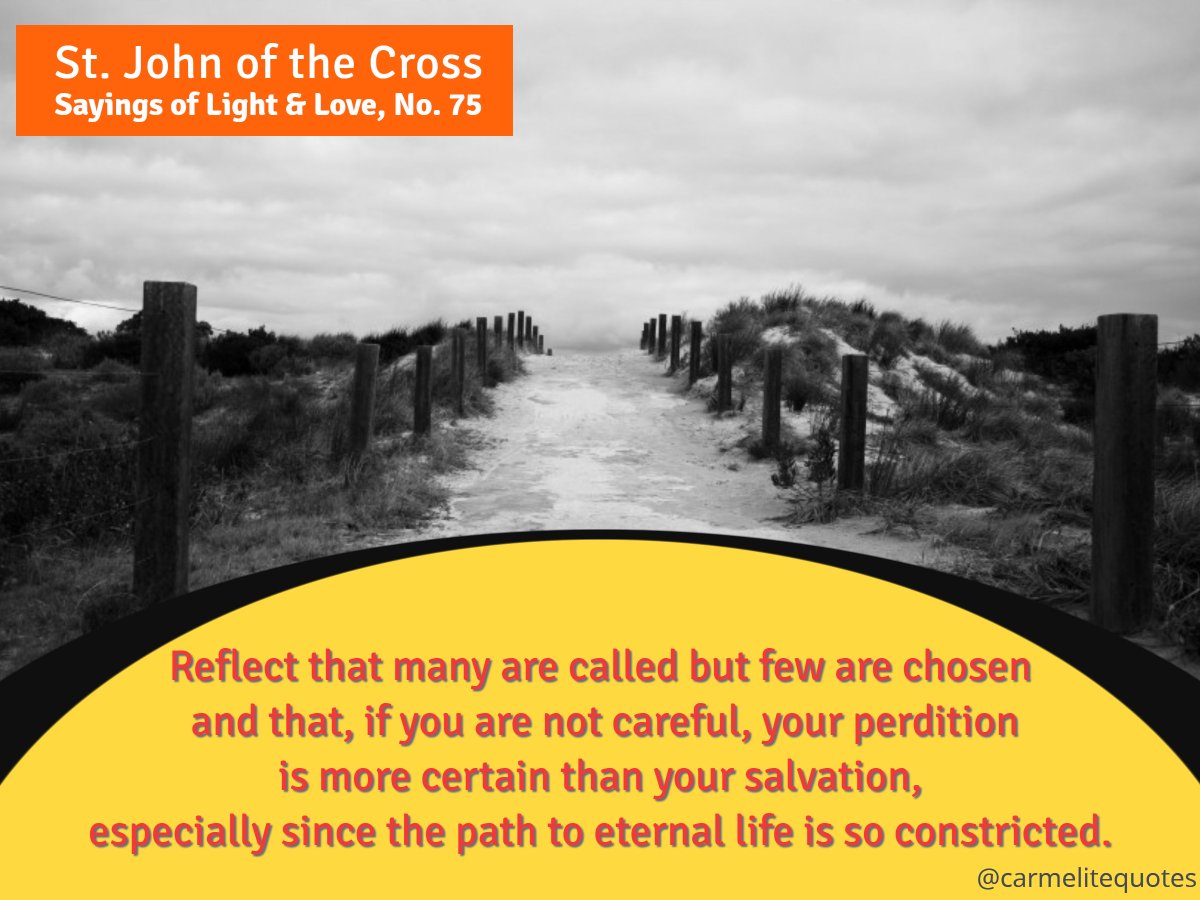 carmelitequotes's tweet image. Jesus again in reply spoke to the chief priests and the elders of the people in parables... "For many are called, but few are chosen." #GospelOfTheDay #Matthew22 @emargonocd @ShaftonP @ThorneMRF