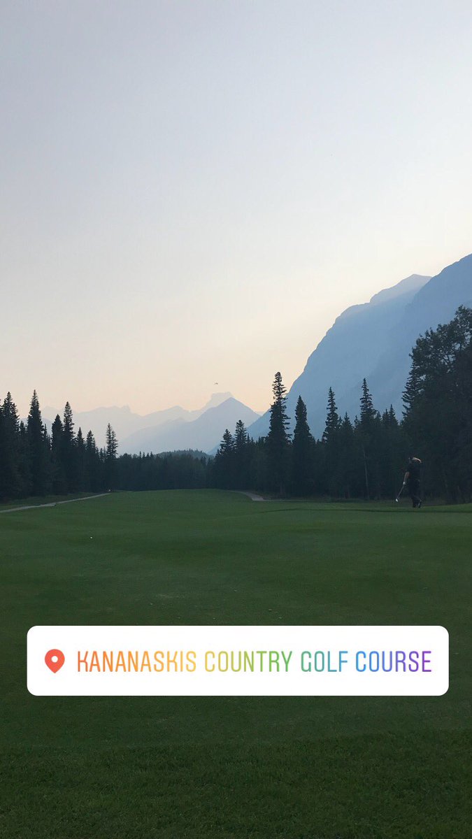 msannabanana1's tweet photo. What a perfect day to spend at the golf course. Spent the afternoon at mount Kidd, stunning!! But makes for a long day, glad to finally be home! #golf #harddayattheoffice #mountains #toomuchdriving https://t.co/kwmwNFeBsk