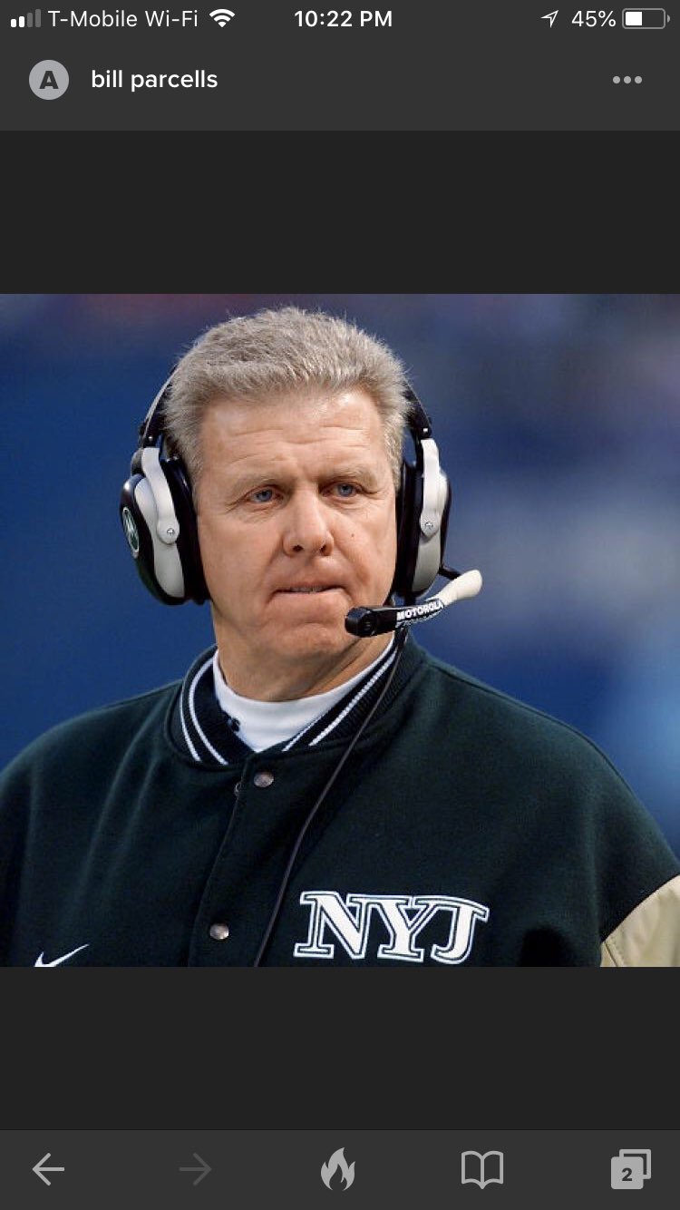 Happy Birthday Bill Parcells! You are one of the greatest coaches of all time. 