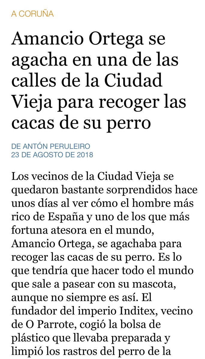 Rafiklalin's tweet image. Penso que este día debería quedar institucionalizado @XulioFerreiro 

“Día mundial da caca de can recollida por AMANCIO Ortega”

Ou non?