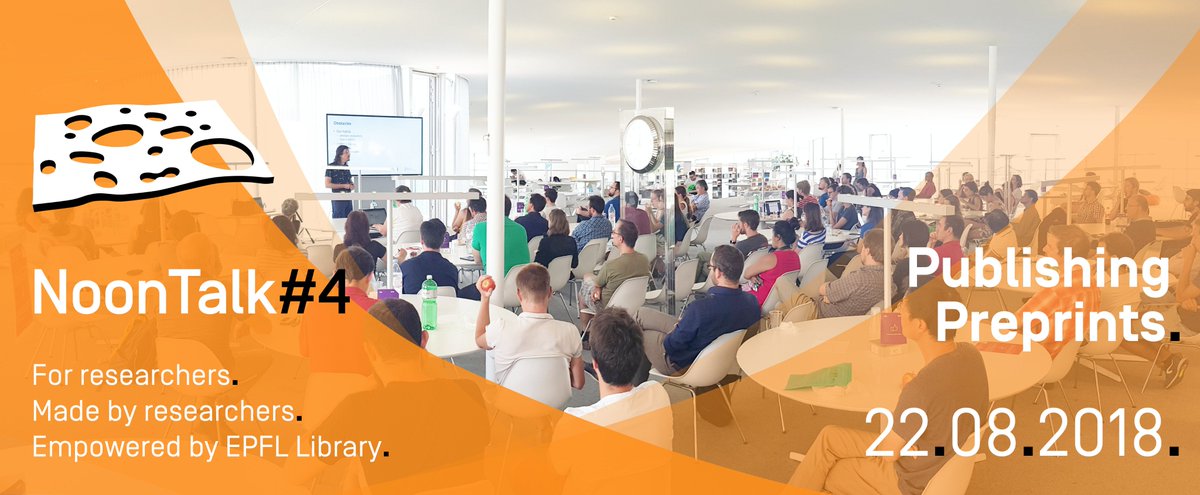 EPFLlibrary's tweet photo. More than 80 participants at @EPFL_en #library #noontalk on theme : Publishing #Prepints
Thanks to all speakers and participants #AlainFoehn and @marc_rr
Slides and supports are available online on : https://t.co/7pGxrEDINc https://t.co/XY9mZvg5W0