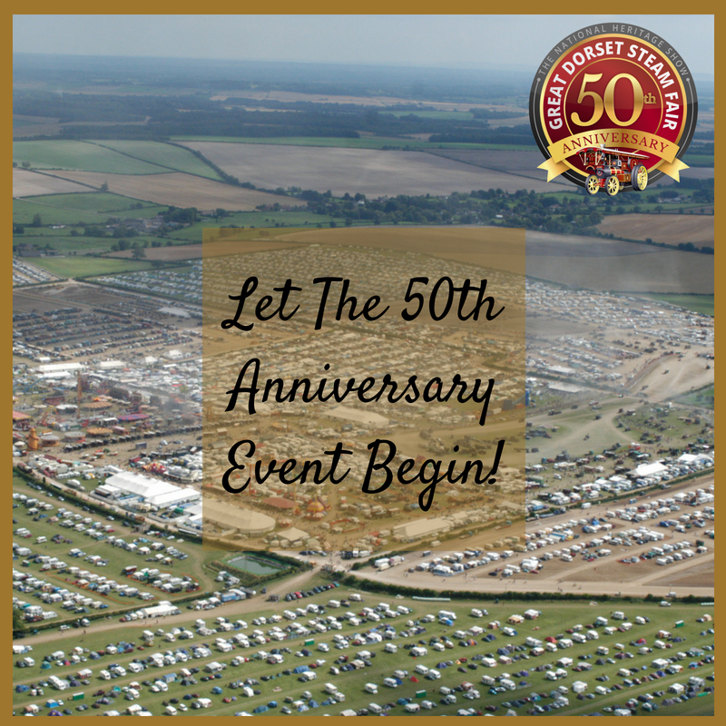 steamfair's tweet photo. The gates are now open! #GDSF #500at50 #SteamFair #Dorset https://t.co/3u5Wy24uDY