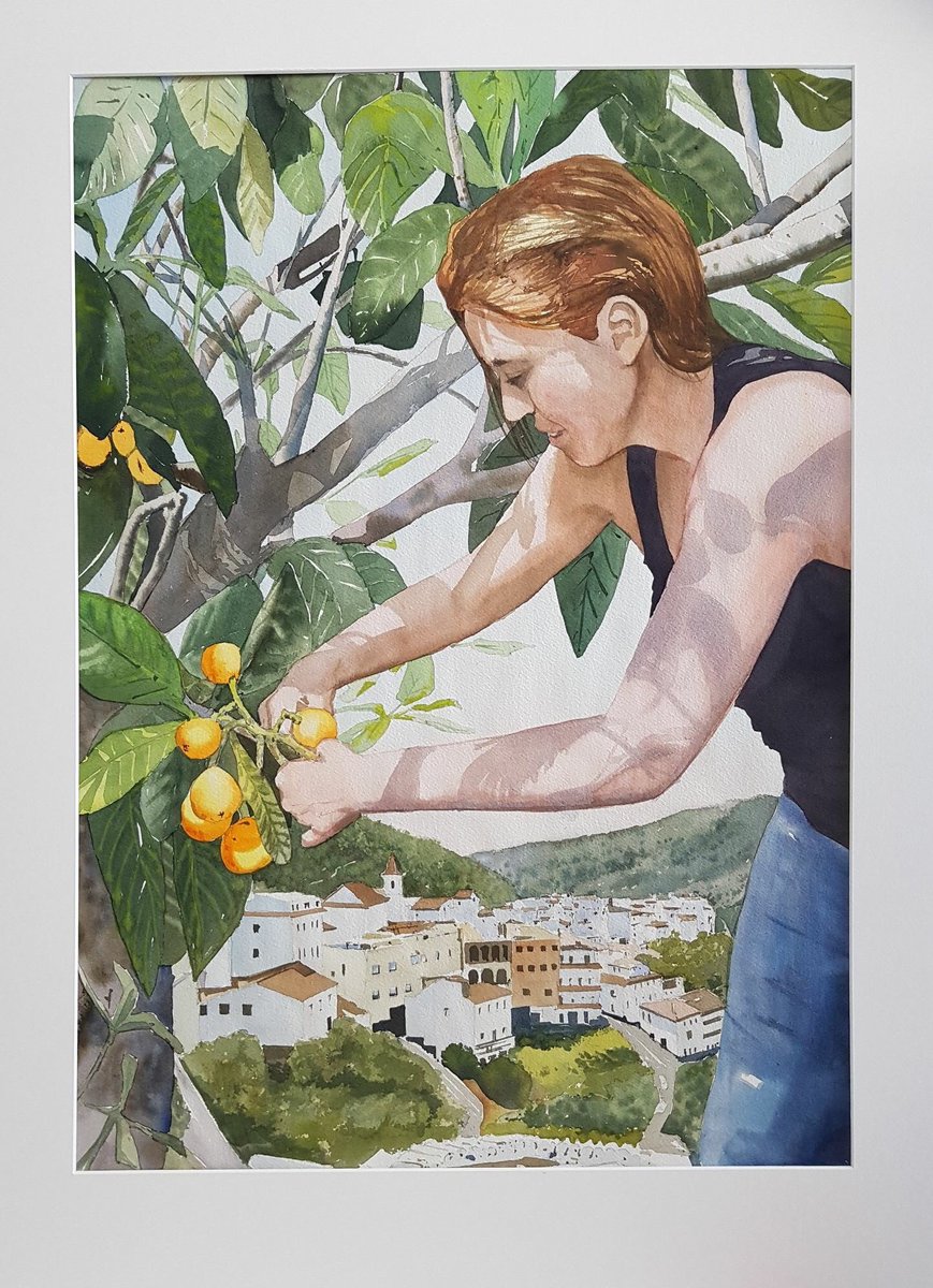 Os presentamos el cuadro ganador del XX Certamen de Pintura "Adolfo Córdoba" que ilustrará el cartel de la fiesta del #DíadelNíspero en su edición del próximo año. #Sayalonga

Se titula "Recogiendo el fruto" y su autora es Aleksandra Strzelec Stepien. 

Enhorabuena a la ganadora