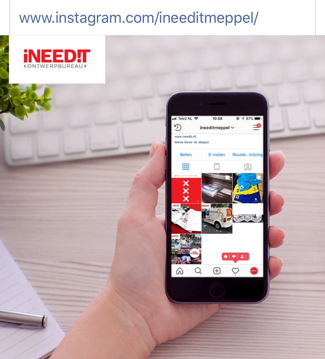 Marketing &amp; Communicatie | Social Media | Ontwerp &amp; Vormgeving | Druk- en Printwerk | Textieldruk | Reclame &amp; Sign 
** Alles onder 1 dak **