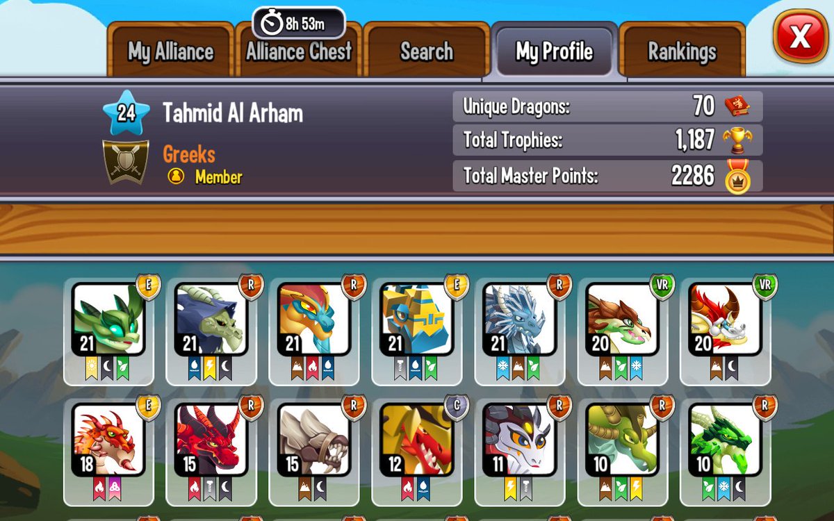 My best dragons in Dragons city. Check the game out available on android and iOS devices. And see if you can beat my dragons.