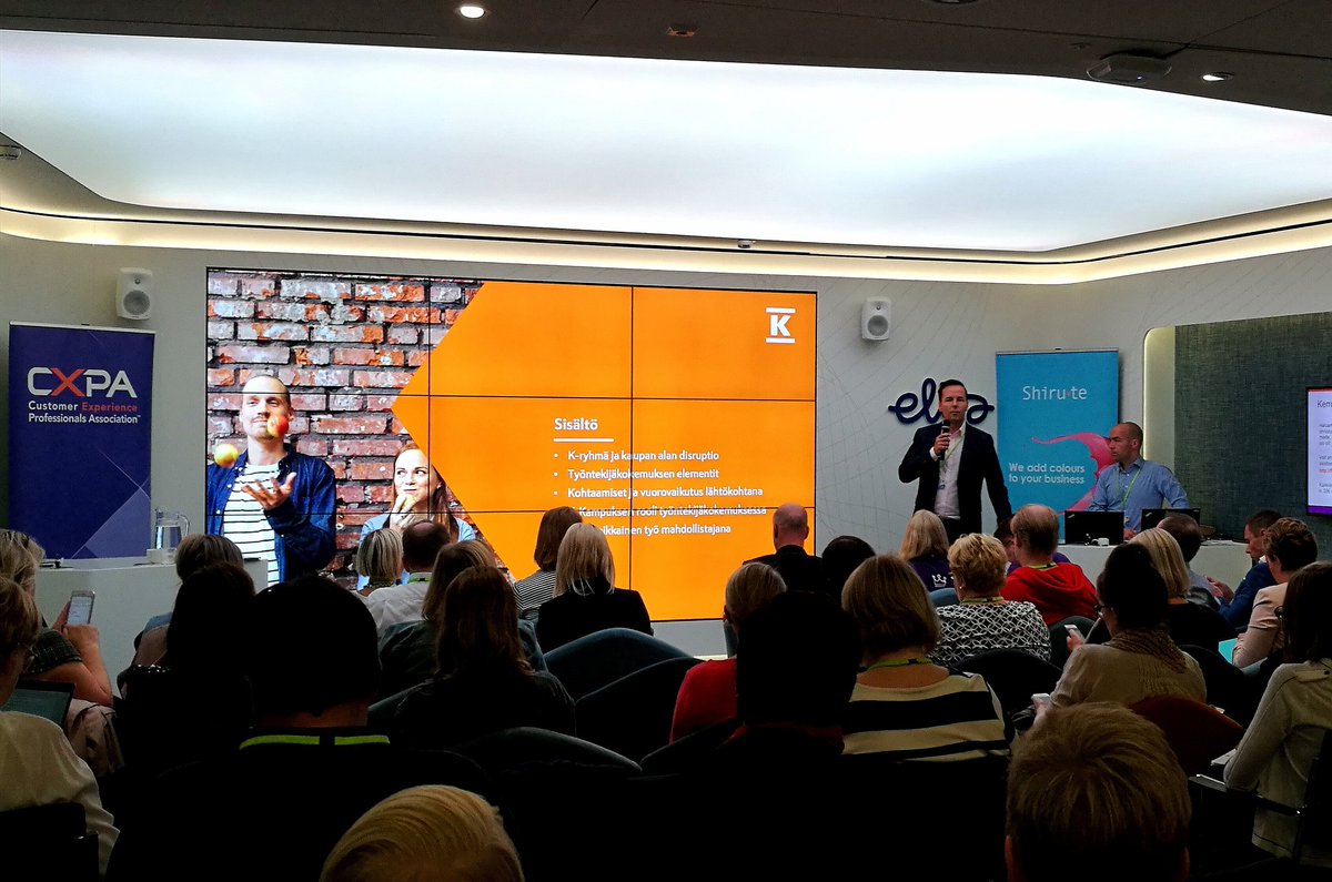 cxpafinland's tweet photo. Ketterät kokeilut ovat osana työn teon muutoksessa - @BackmanLeif  @kryhma #cxpafinland #asiakaskokemus #Työntekijäkokemus https://t.co/xPv7YUhnM9