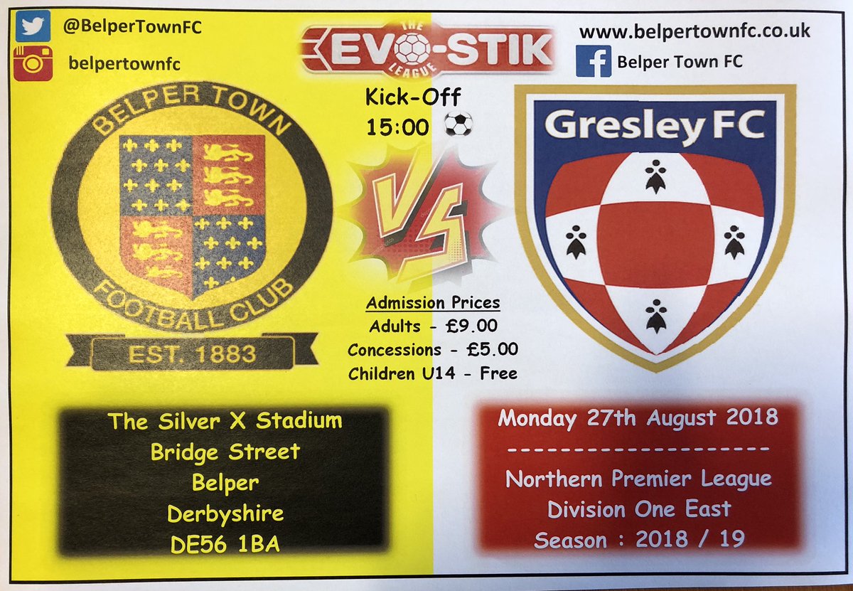 Nice bit of local rivalry this coming Bank Holiday Monday...c’mon down to the Silver X Stadium and cheer on the Nailers ⚽️ <a href="/BelperTownFC/">𝗕𝗲𝗹𝗽𝗲𝗿 𝗧𝗼𝘄𝗻 | 𝟣𝟪𝟪𝟥</a> <a href="/belperlatest/">Belper News</a> <a href="/OurBelper/">OurBelper</a> <a href="/David_Laughlin/">David Laughlin</a> <a href="/TheSilverXGroup/">The Silver X Group</a> <a href="/Belpersec/">Ian Wright</a> <a href="/ian_woodward1/">Ian woodward</a> <a href="/NailersConf/">Nailers Conf. Centre</a> <a href="/gavinburgess77/">Gavin Burgess</a> @GresleyFC