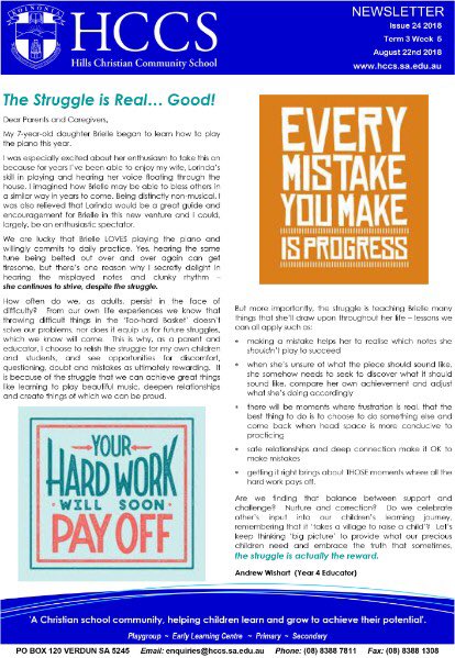 When your boss gives you the opportunity to share some thoughts with the school community
hccs.sa.edu.au/wp-content/upl…