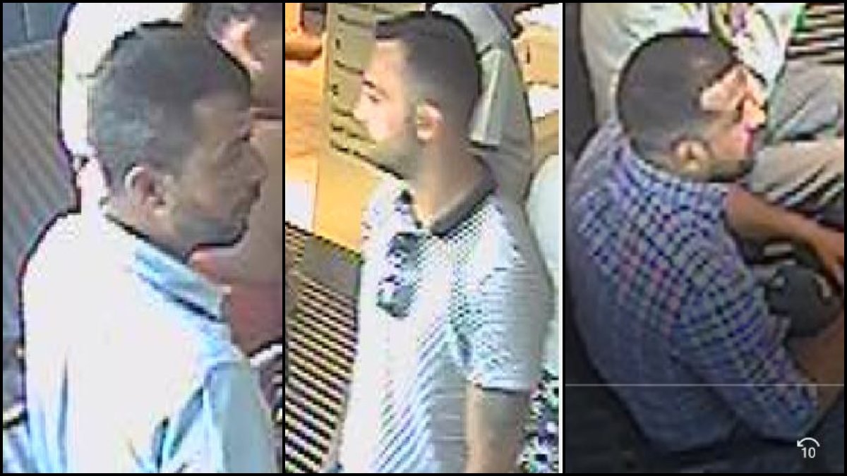 Police need your help tracing these east European men after an 88-year-old pensioner was robbed in Downham Way, Bromley of £250 savings he had withdrawn from his bank. The men then used his debit card to steal a further £900 from his account. Call  0800 555 111.