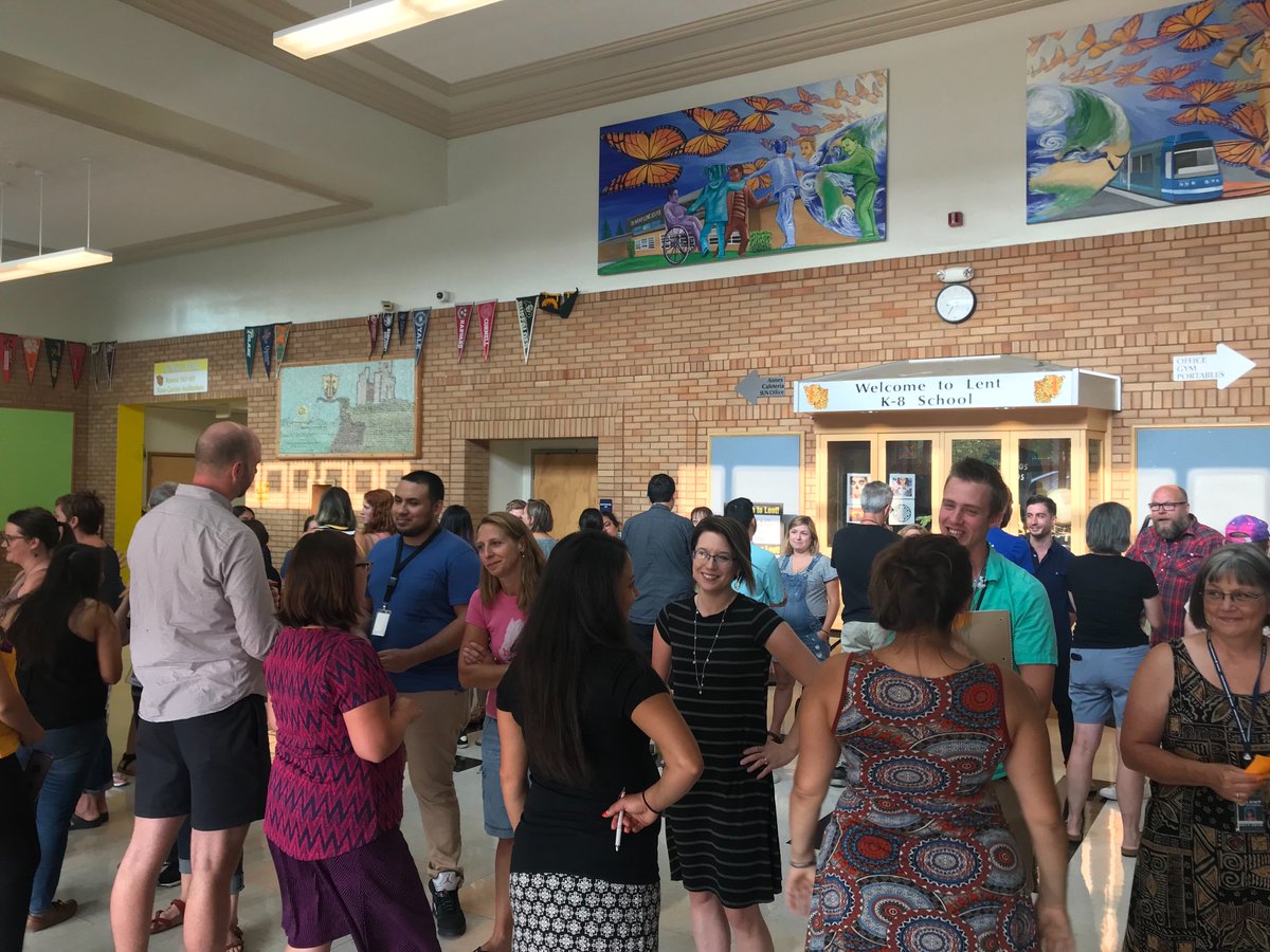 RichardSmithPPS's tweet photo. Our fabulous Lent K-8 teachers communicating and getting excited for the return of students soon! @gilson_oscar https://t.co/q8eqfTyd3I