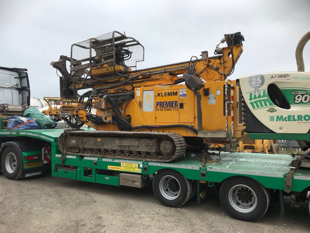 Klemm 709 leaving our yard today to go out on hire. If you want to hire one give Lindsey a call. #piling #pcp #morethanjustpumping