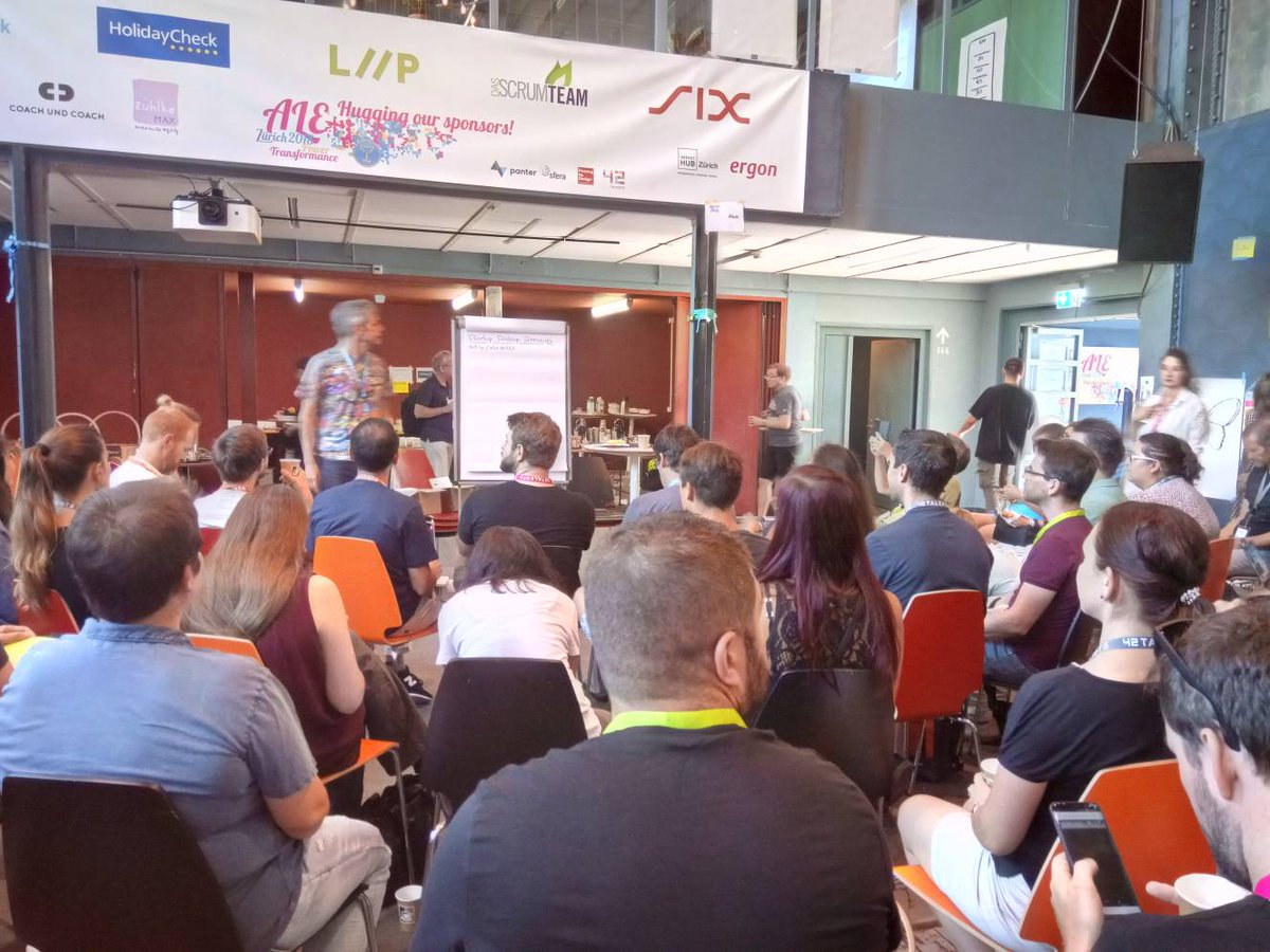 duarte_vasco's tweet image. At #ale18 @jurgenappelo tries the presentation he did at #agile2018 but without slides! Challenge accepted!