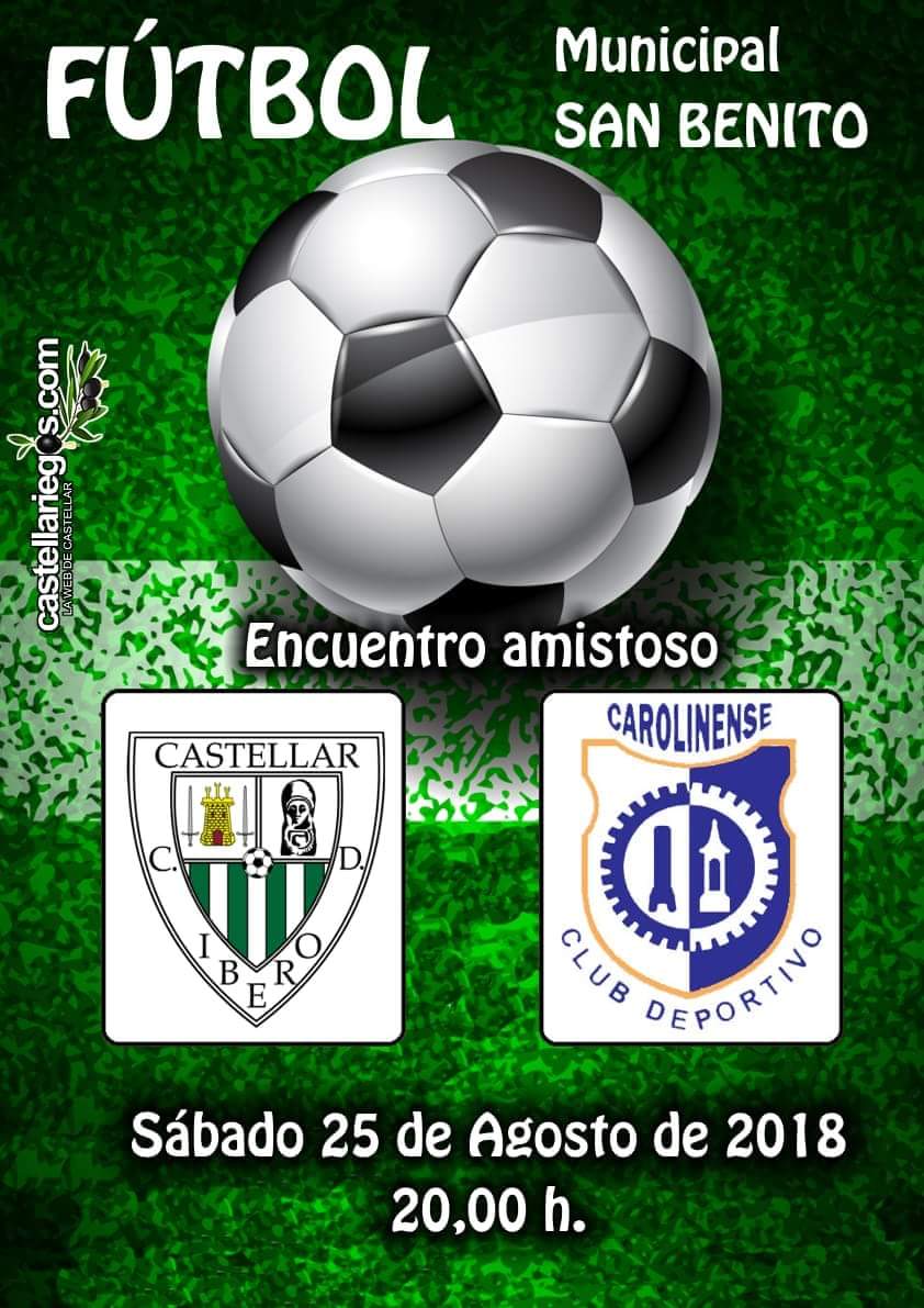 Este sábado a las 20:00 amistoso frente a C.D. Carolinense, para seguir con la puesta a punto. 

Necesitamos el contacto contigo afición, sois nuestro pilar fundamental, NOS VEMOS EL SÁBADO.

C.D. Castellar Íbero, nuestro equipo, nuestra ilusión.