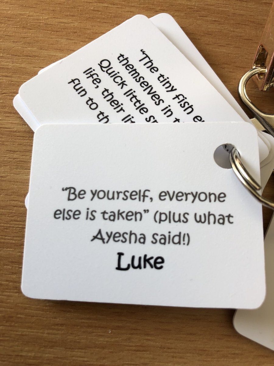 StrengthCards_'s tweet photo. Another key fob of positive affirmations personally chosen by work colleagues for a leaving present is on its way today! A personal gift to someone leaving your team! #leavingpresent #NewJob #workcollegues https://t.co/b26VP1Jaqp #Queenof https://t.co/T2OLnPsvWj