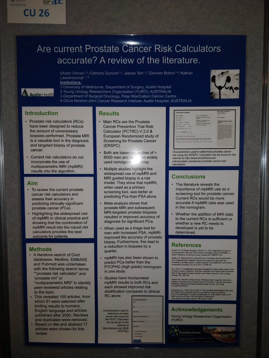 AusYURO's tweet photo. Great work by @Henry_YC_Pan @ArveenKalapara @DrGhadirOmran  #APCC18 https://t.co/F4yHGXPTsc
