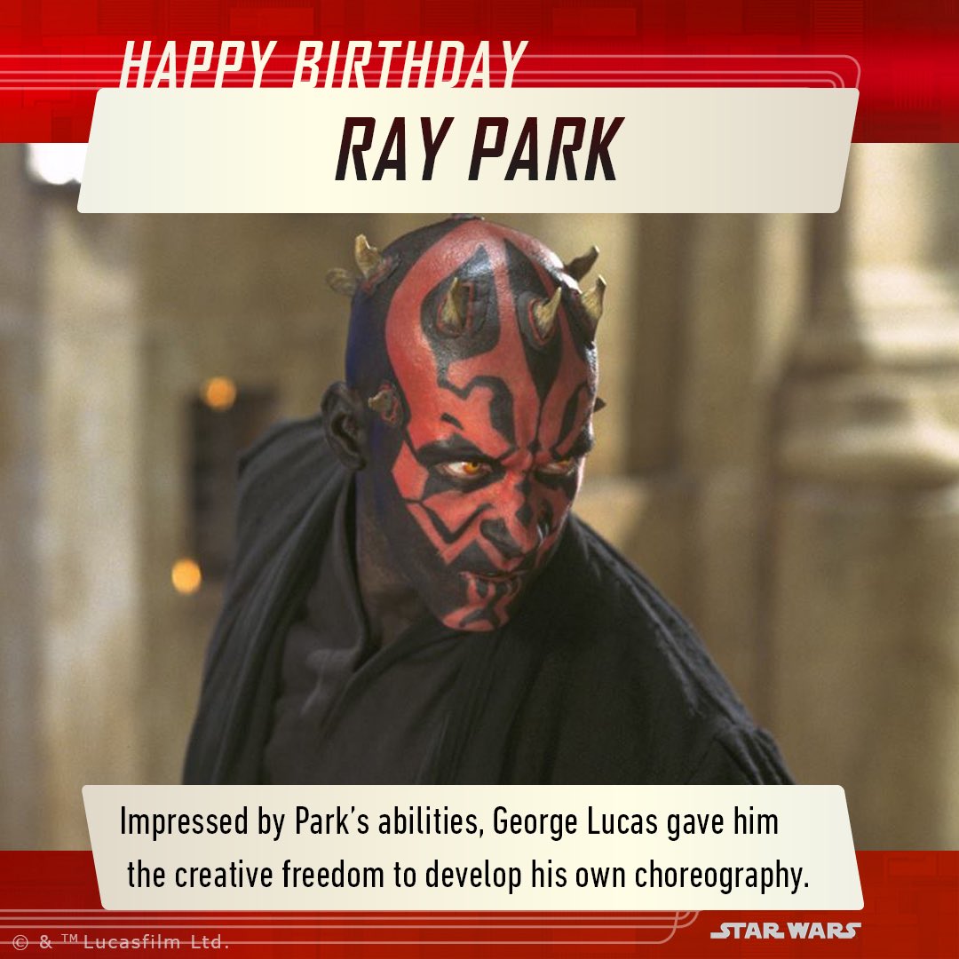 Happy Birthday Ray Park!  