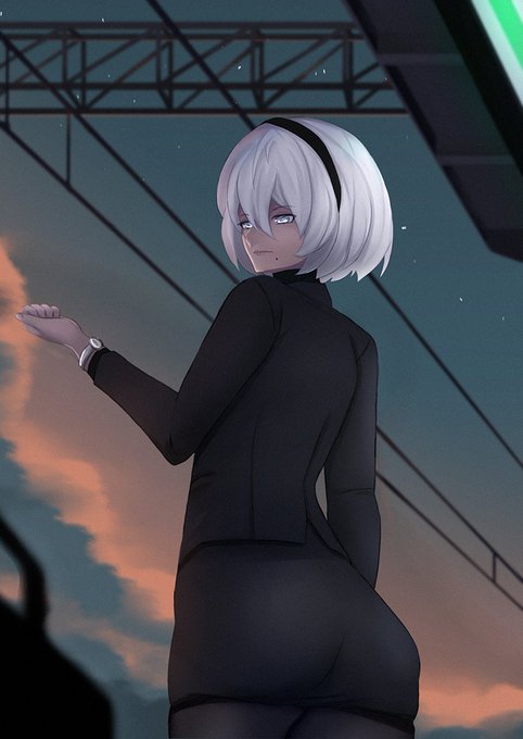 もし 2B が普通の OL だったらどう?
What if 2B was an office lady? #NieRAutomata 