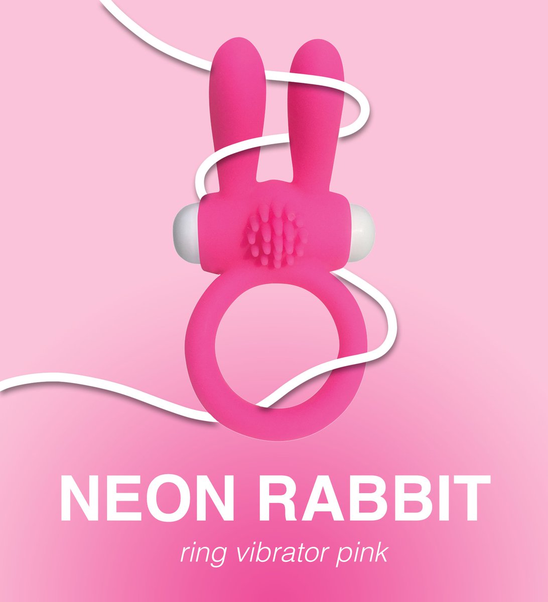 Finally, A cock ring that benefits the both of you! Introducing the Neon Rabbit Ring Vibrator, activated by a single touch! bit.ly/2MRSwzP