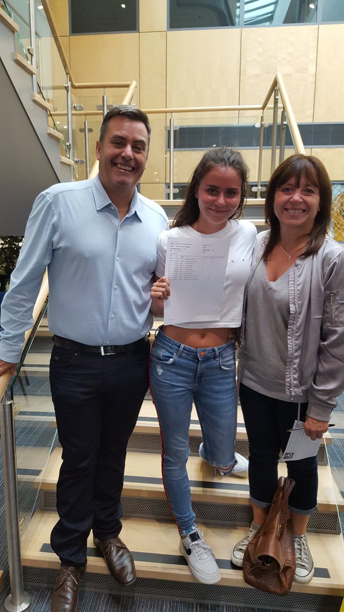 The Froggatt family celebrate Rebecca's grades! 🎉