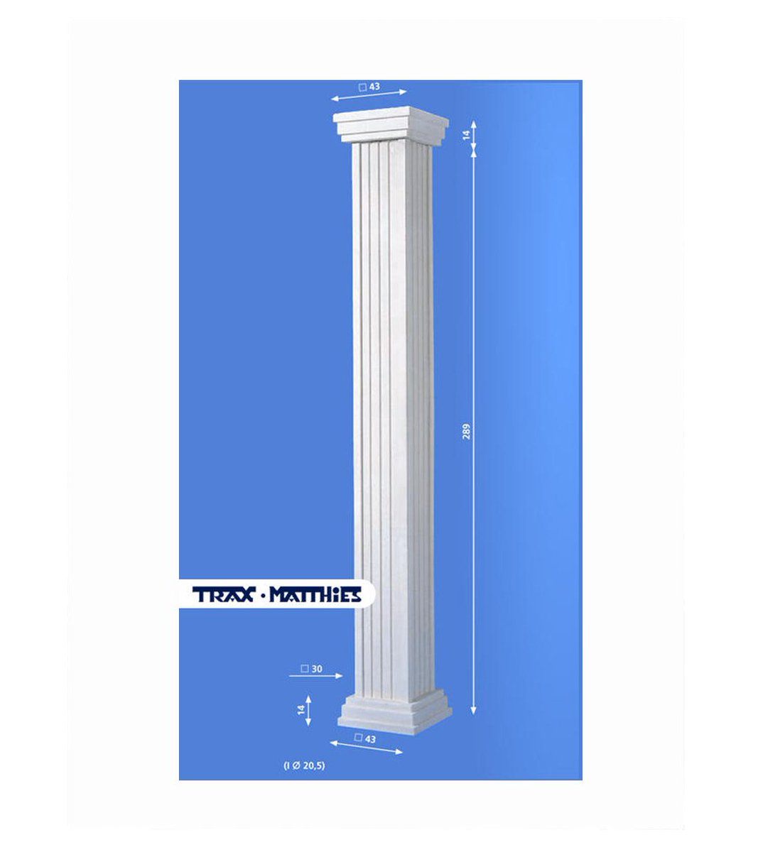 ট ইট র Trax Matthies Eckige Vordachsaulen Mit