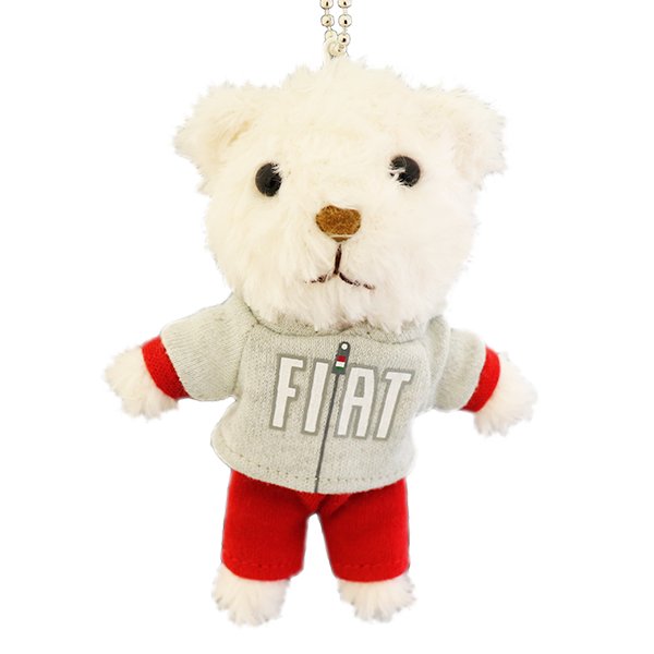 フィアット　ベア　くまのぬいぐるみ　未使用 🆕FIAT ベア／FIAT ベアマスコットストラップ 大人気のFIAT ベア