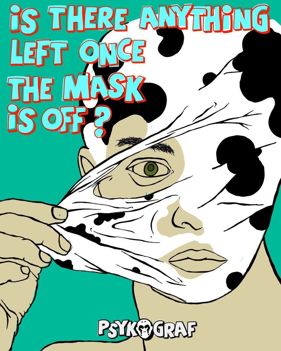 PsykoGraf's tweet photo. "...donnez-moi un masque et je vous dirais la vérité..."
#mask #end #psychology #identity #none #drawing #myself #LOST #Wellbeing #lifestyle #green #French #truth #lies #rorschach https://t.co/4Swf05QaFx