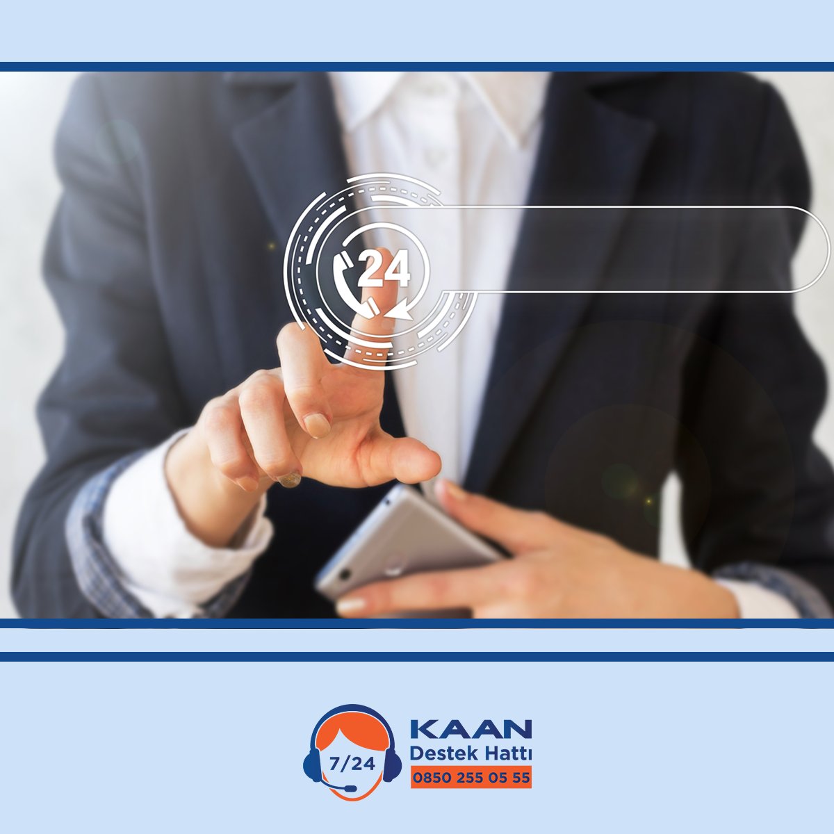 kaantelefon's tweet photo. Başarı güvencesiyle Kaan Destek Hattı, telefonunla ilgili bilgi almak istediğin her konuda 7/24 yanında! #KaanTelefon #AkılcıTelefon #YeniliğeDokun https://t.co/ZODAsvBT4w