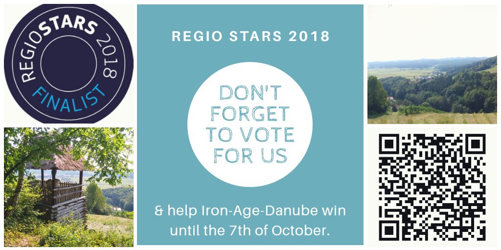 ironagedanube's tweet image. Help Iron-Age #heritage win by giving our #Interreg project ☞ your VOTE!
You can support our @ironagedanube project until 7.10.2018.
#monumentprotection 
#landscapearchaeology
#sustainableuse
#Europe 
#Danube
#EuropeForCulture
@EUinmyRegion
@Interreg_Danube