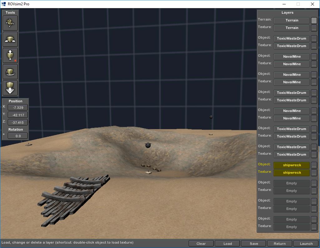 ROVsim's Custom Mission Designer, included with ROVsim2 Pro, allows you to import your 3D models and create your own mission environments.  Learn more at:  marinesimulation.com/rovsim%C2%B2-p…