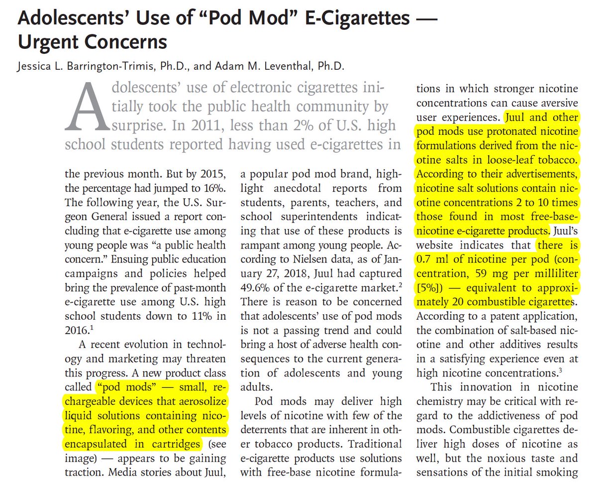 KaminskiMed's tweet photo. Important perspective on E-cigarettes use by adolescents - a huge cause for concern! #NotHarmless and #Gateway2Addiction #Tobaco MUST READ-  if you have teenage kids/ or you care about health/ or if you are involved with Public Health England https://t.co/zYpJ1VIXuF https://t.co/oEuIjZ713A
