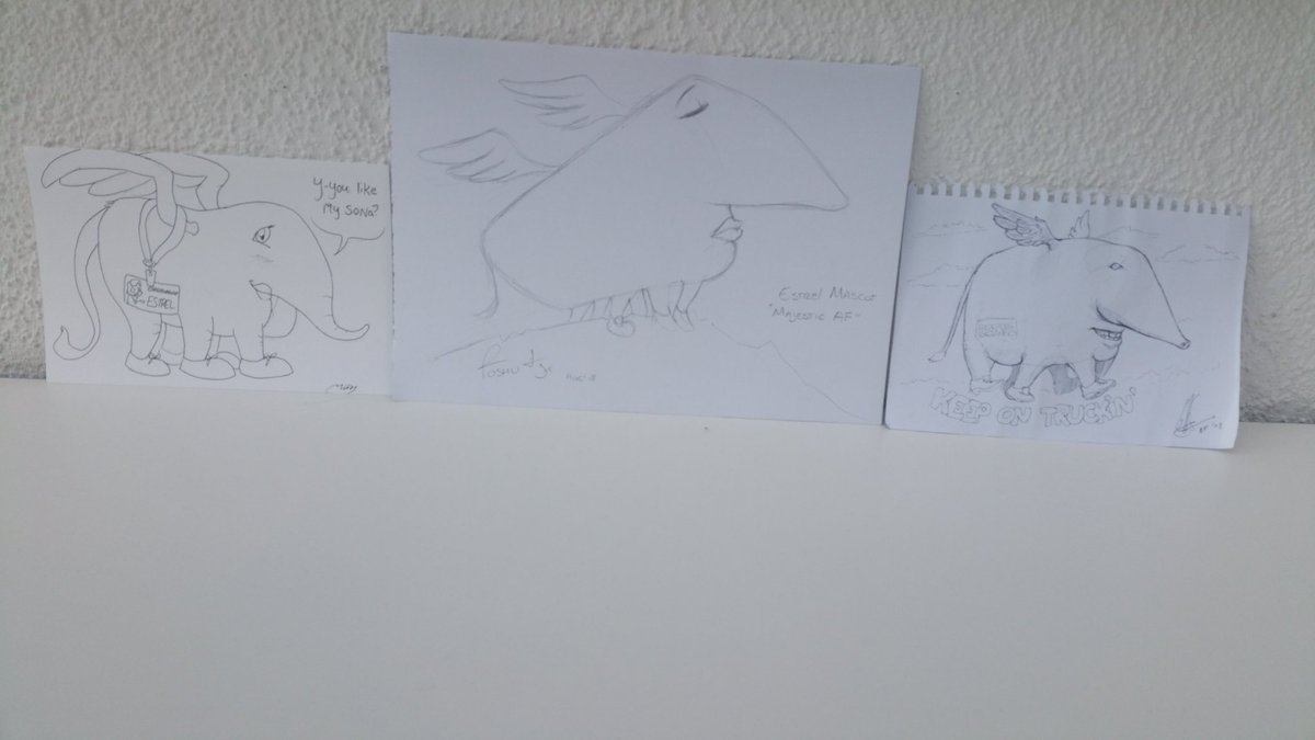 Doruvon's tweet photo. @EF_prime fanart of estrel mascot, at the artist lounge! We need more! https://t.co/LAKe9WTM9t