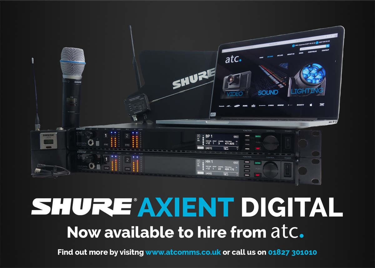 atcommunication's tweet photo. The @shure Axient Digital Range. Available to hire from @atcommunication. Contact us today on 01827 301010 | 0207 940 5353 or visit us at https://t.co/ycdzmWhQhe #avhire #sound #hire #shure #axient #digital #radio #microphone #eventprofs #avtweeps #avhiremidlands https://t.co/NwpxFzzYov