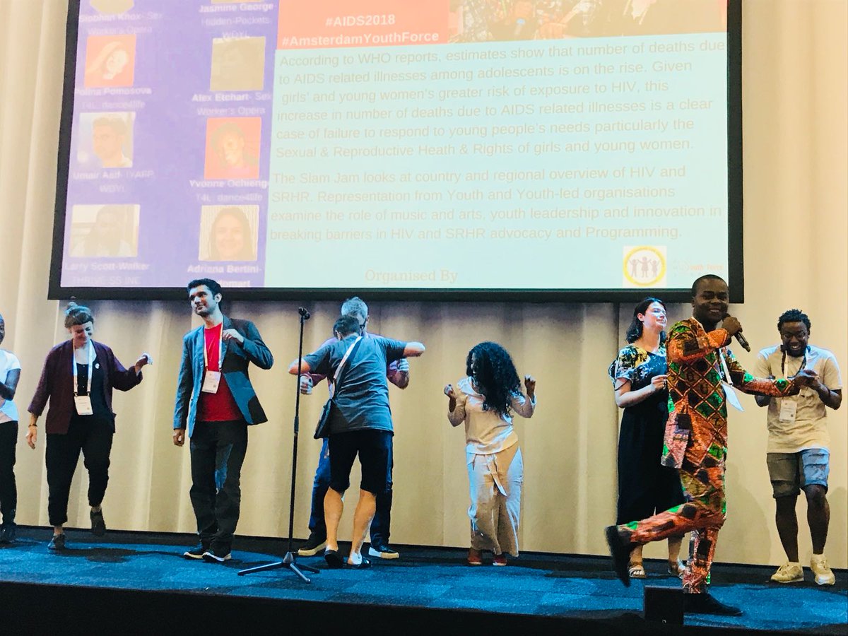 We were there at #AIDS2018 in Amsterdam dancing our way to talk about alternatives to #CSE in our countries with @aagrabakijasmin @SexWorkersOpera @WomenDeliver @dance4lifeint @YouthDeliver