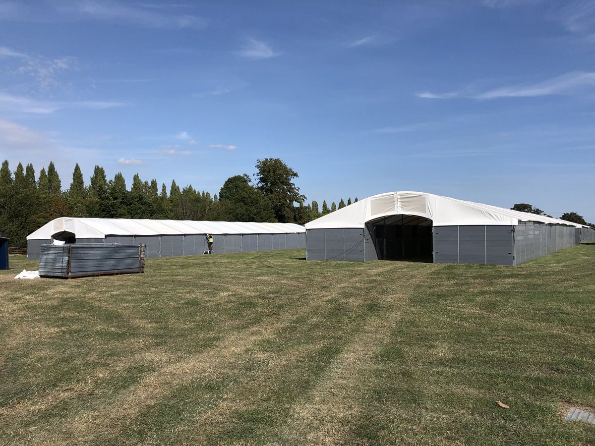 And they’re up! 6 days to go - the countdown is on! #areyouready #RoadToBurghley #soexcited