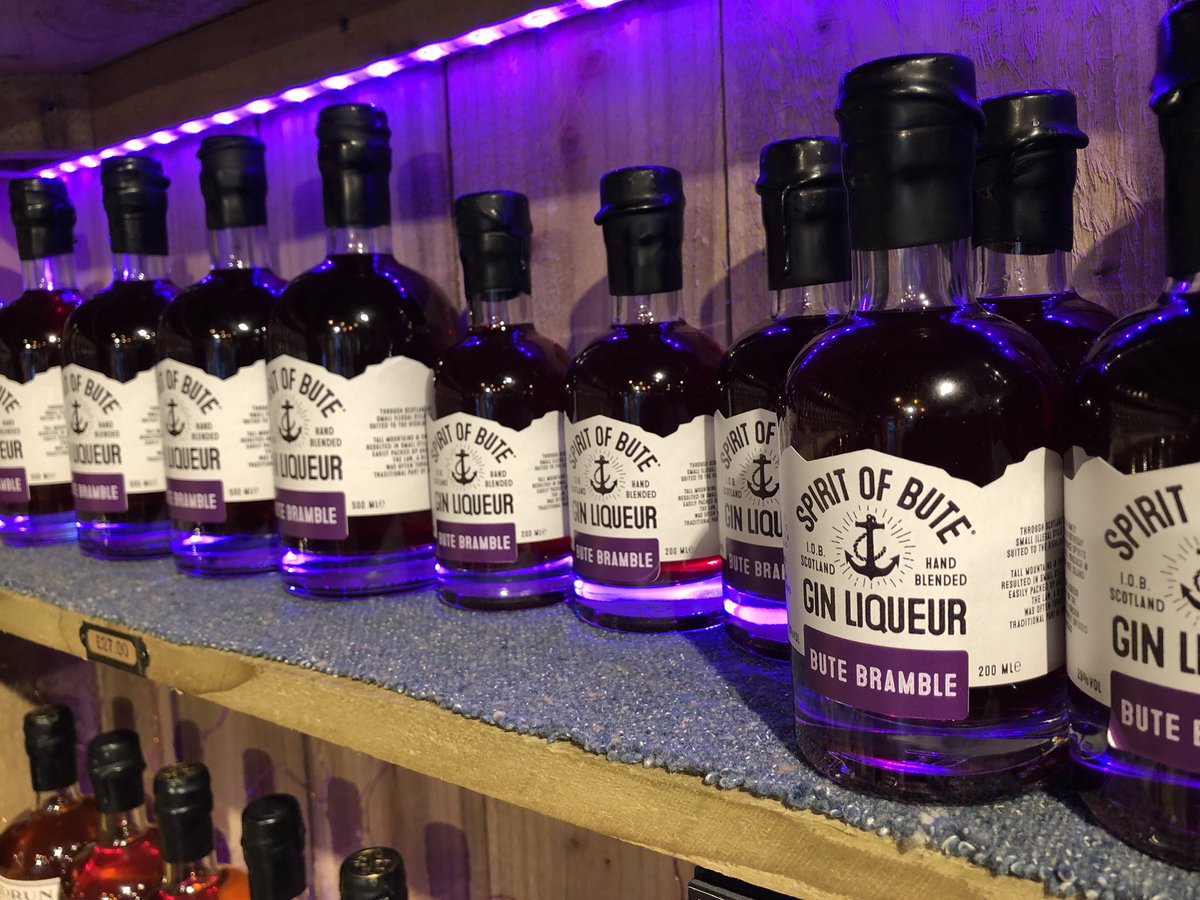 New Bute Bramble Gin now in stock, pop in &amp; check it out.