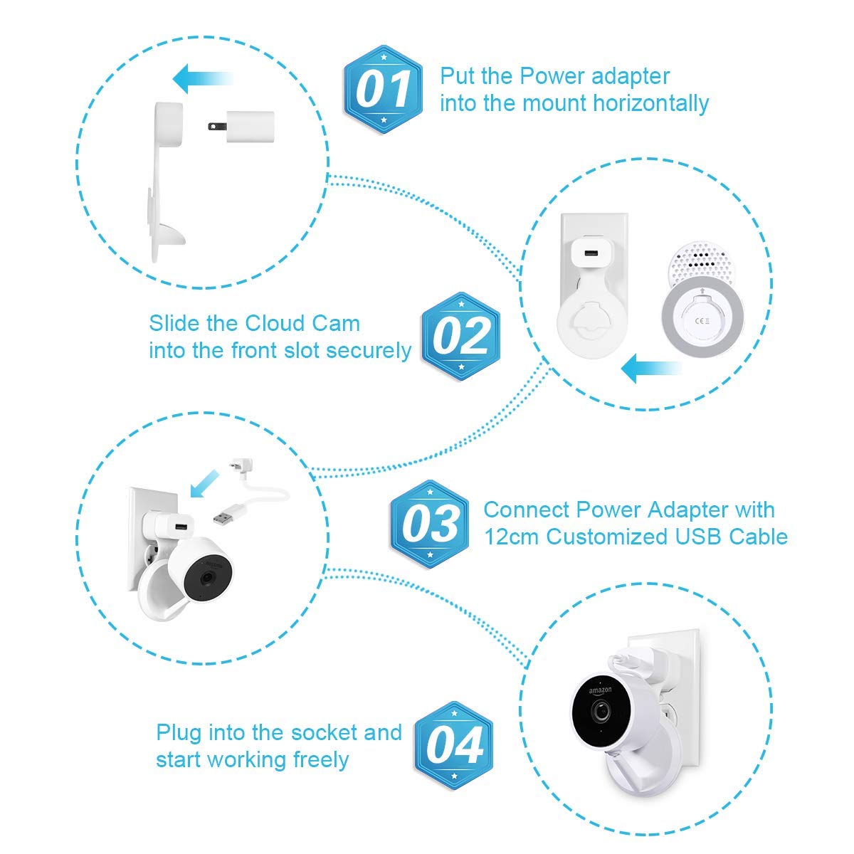 camera_home's tweet image. RT  Outlet Wall Mount for Cloud Cam. Outlet Shelf Holder for Amazon Cloud Cam Security Camera, Cloud Cam Accessories~~#LANMU #cloudcam #HomeSecuritycamera #homesecurity …