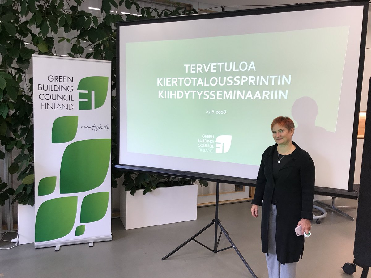 #kiertotaloussprintti kiihdytysseminaari alkamassa. Alan edelläkävijät ratkomassa haasteita #kiertotalous edistämiseksi!
