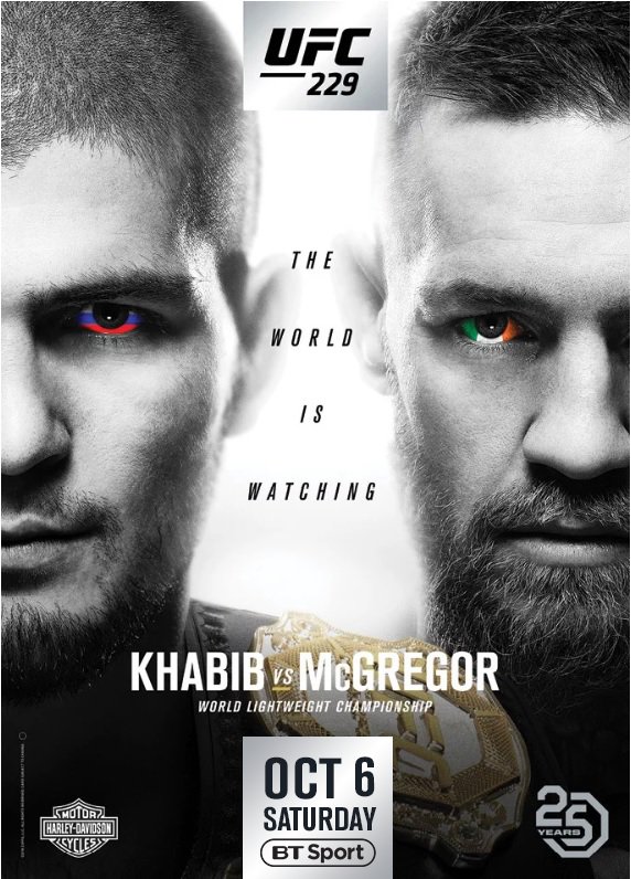ufcontnt's tweet image. 🇷🇺 The world is watching 🇮🇪

Your official poster for #UFC229 has landed 🔥