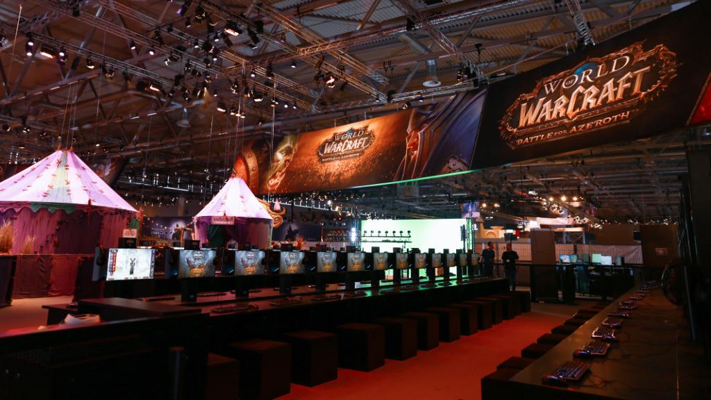 World Of Warcraft Messestand auf der gamescom 2018