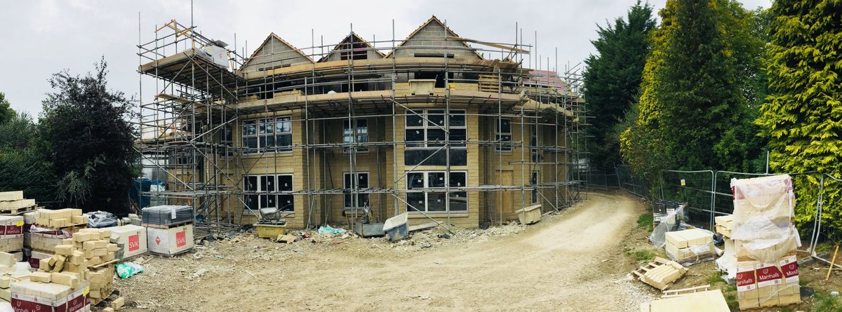 aspectarch's tweet image. Works progressing well for 7 apartments in Alwoodley. Designed by Aspect Architecture for @LoxleyHomes. Built by @HACSGroup