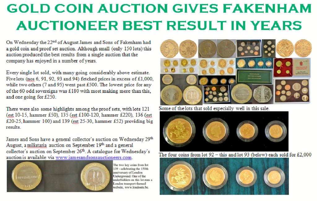 Jamesauctioneer's tweet image. Here is my take on yesterday's amazing #gold #coin and #proofset #auction: