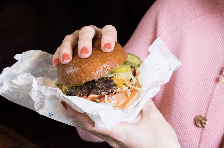PrinceAlbertSW's tweet image. Oh yay oh yay it’s national burger day. Pop down to the albert to see what we have between the buns. #gerkin #gerkout