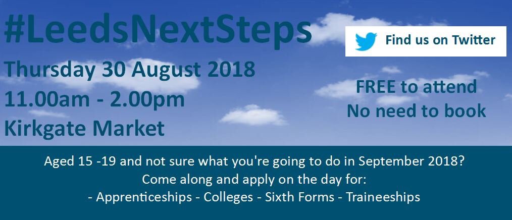 Alice_Smart's tweet photo. Best of luck to everyone in #Armley receiving their GCSE results today! If you need advice about your what to do next, visit: https://t.co/9PM7UjklKx or come along to #LeedsNextSteps event next week for help and advice. https://t.co/jHz8jLZScV