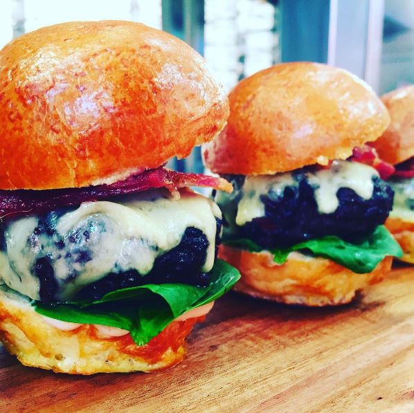 Seeing as it's #NationalBurgerDay these are some of my favourites, crispy bacon and cheese... sliders that you can eat for days! <a href="/theBreweryVenue/">the Brewery</a> #cheflife #Foodie