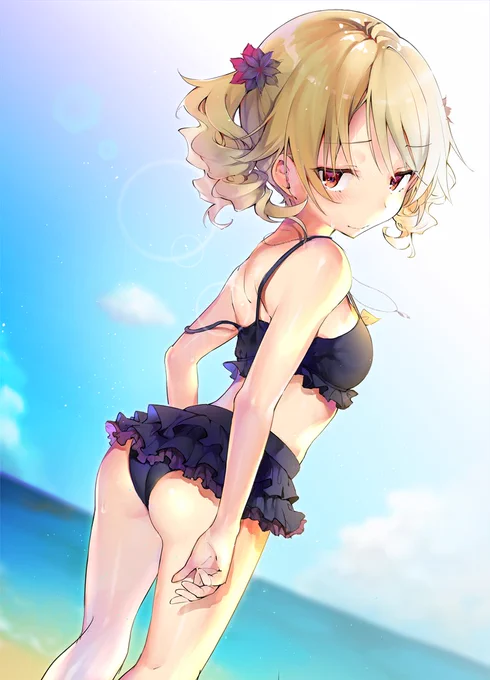 勝手に水着アレンジくぼ。(リクエスト:森久保乃々) 