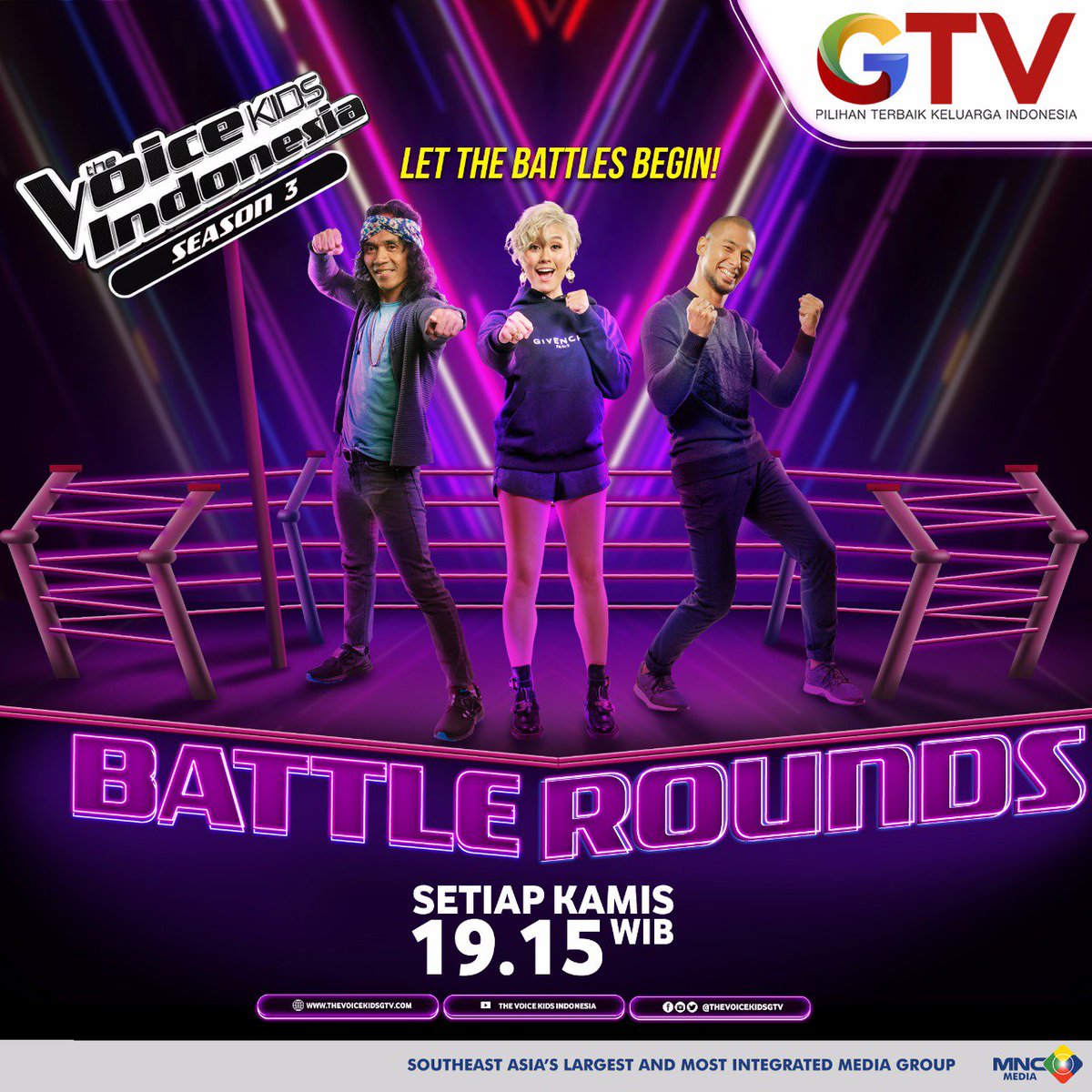 Happy Thursday malam ini episode seru #BattleRound1 siap dimulai! <a href="/TheVoiceKidsGTV/">TheVoiceKidsGTV</a> #TVKI3GTV